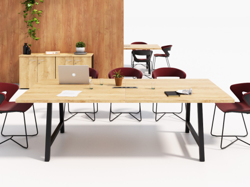 Table de coworking et réunion CANOPÉE, fabriquée en France