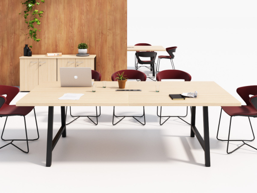 Table de coworking et réunion CANOPÉE, fabriquée en France