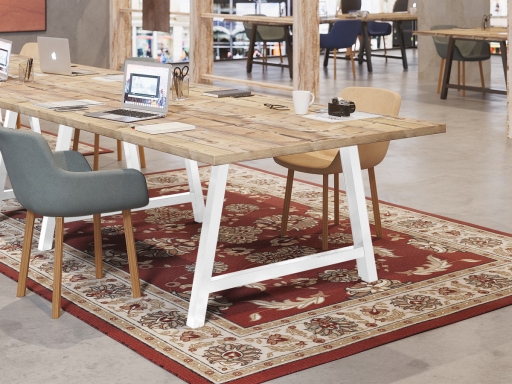 Table de coworking et réunion CANOPÉE, fabriquée en France