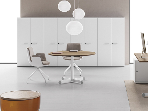 Table ronde design pas chère, fabriqué en Italie