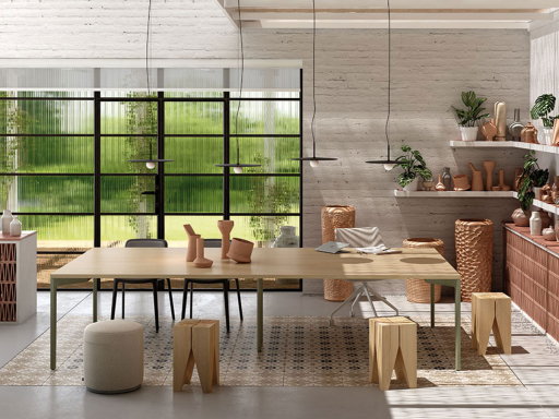 Table de coworking AXY élégante AXY