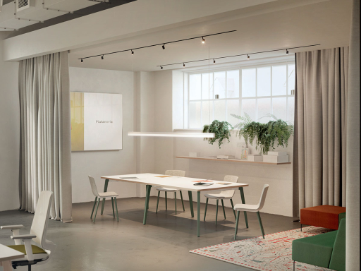 Table de réunion avec pieds design EOS