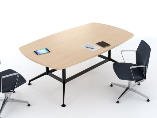 Table de réunion tonneau design 8 à 14 personnes