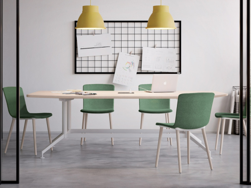 Table de réunion tonneau design 8 à 14 personnes