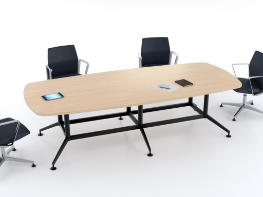 Table de réunion tonneau design 8 à 14 personnes