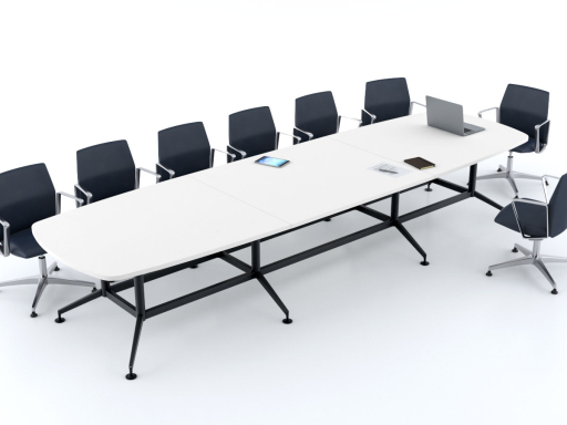 Table de réunion tonneau design 8 à 14 personnes