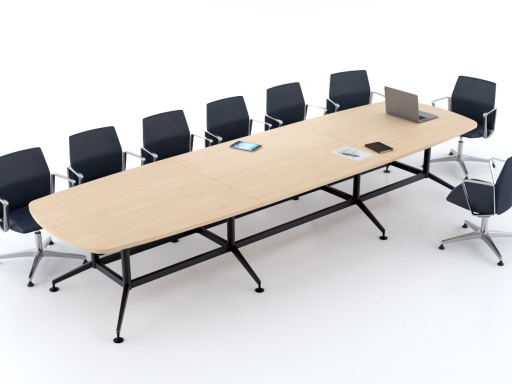 Table de réunion tonneau design 8 à 14 personnes