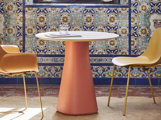 Table polyvalente ronde TOLEDO fabriqué en Espagne