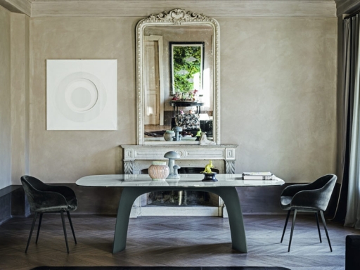 Table de réunion haut de gamme en marbre