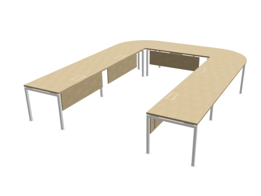 Table de conférence en U, fabriqué en Italie