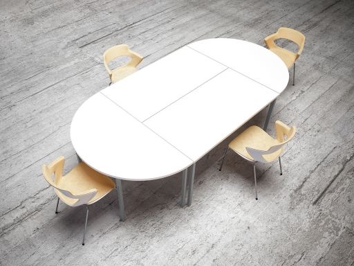 Table de réunion ovale , Made in France.