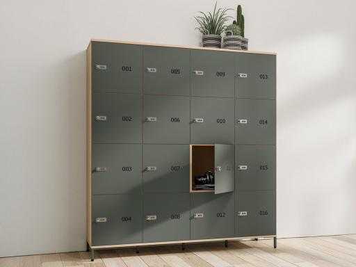 Casiers de rangement modulable et personnalisable avec portes metal