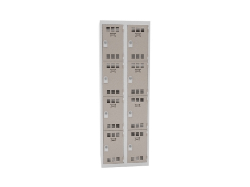 Vestiaire 2 colonnes de 4 cases pratique