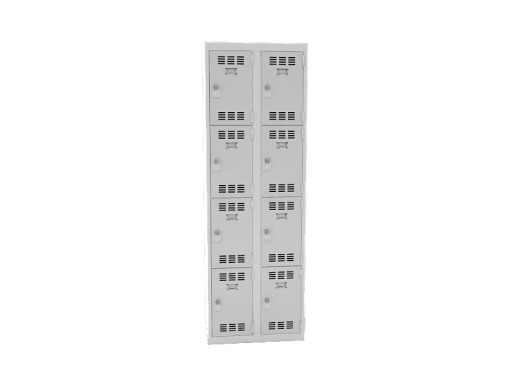 Vestiaire 2 colonnes de 4 cases pratique