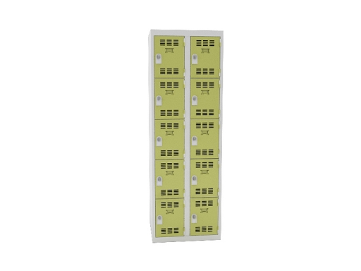 Vestiaire 2 colonnes de 5 cases, produit français