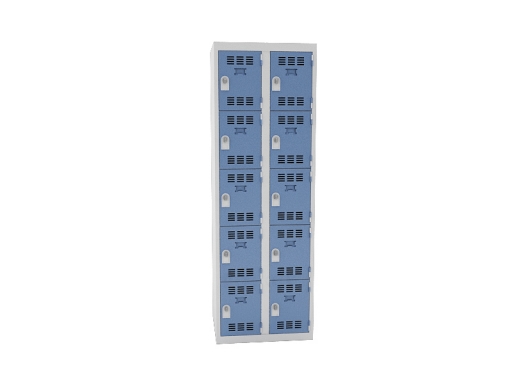 Vestiaire 2 colonnes de 5 cases, produit français
