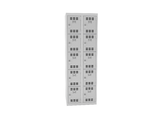Vestiaire 2 colonnes de 5 cases, produit français