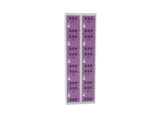 Vestiaire 2 colonnes de 5 cases, produit français