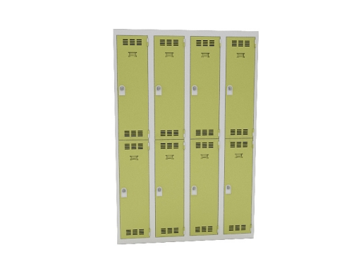Vestiaire 4 colonnes de 2 cases pas cher