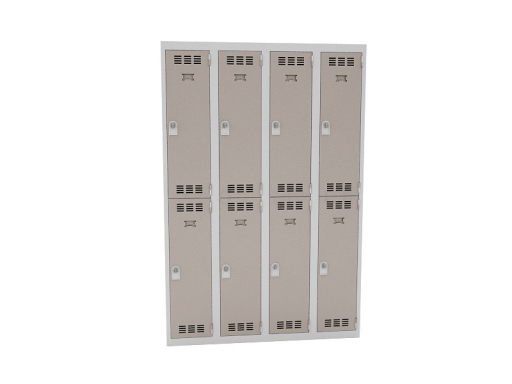 Vestiaire 4 colonnes de 2 cases pas cher