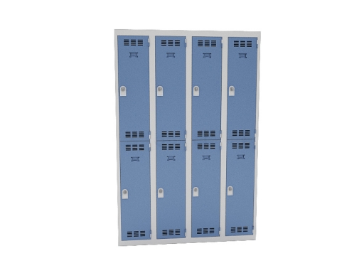 Vestiaire 4 colonnes de 2 cases pas cher