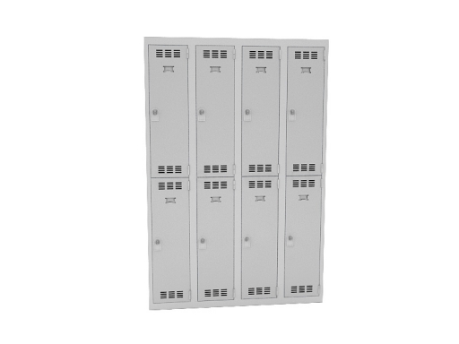 Vestiaire 4 colonnes de 2 cases pas cher
