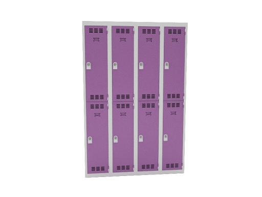 Vestiaire 4 colonnes de 2 cases pas cher