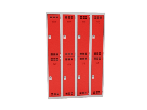 Vestiaire 4 colonnes de 2 cases pas cher