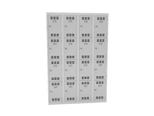 Vestiaire 4 colonnes de 4 cases pas cher