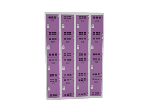 Vestiaire 4 colonnes de 4 cases pas cher