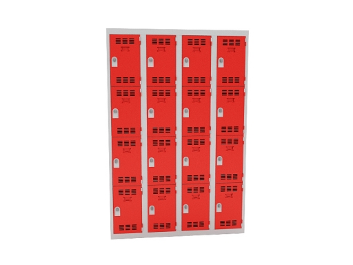 Vestiaire 4 colonnes de 4 cases pas cher