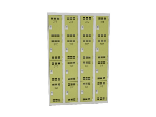 Vestiaire 4 colonnes de 4 cases pas cher