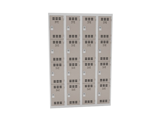 Vestiaire 4 colonnes de 4 cases pas cher