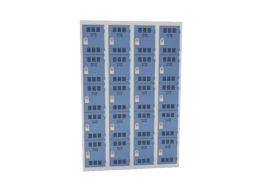 Vestiaire 4 colonnes de 5 cases pas cher