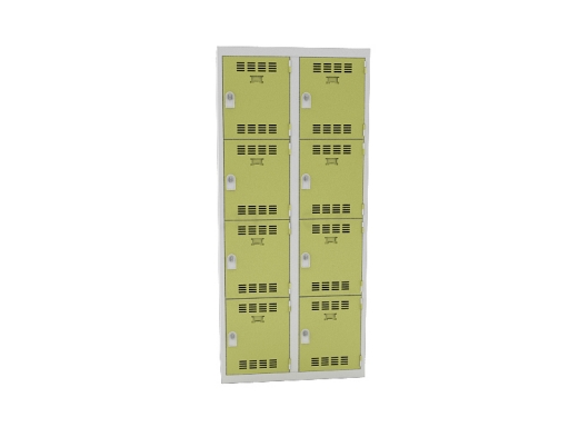 Vestiaire 2 colonnes de 4 cases pratique