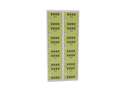 Vestiaire 2 colonnes de 5 cases, produit français