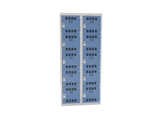 Vestiaire 2 colonnes de 5 cases, produit français