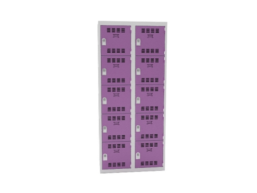 Vestiaire 2 colonnes de 5 cases, produit français