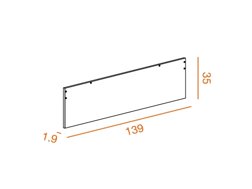 Voile de fond pour bureau individuel ARKEN