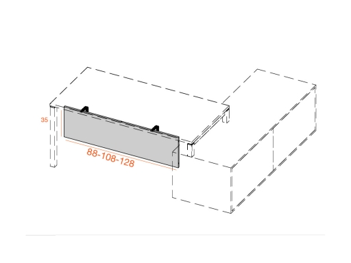 accessoire pour bureau en vis à vis