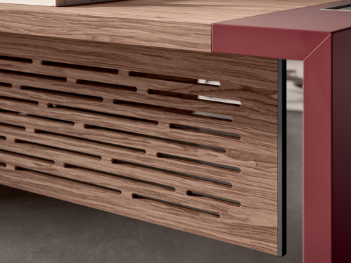 Voile de fond sculpté en bois pour bureau VERMONT, fabriqué en Italie