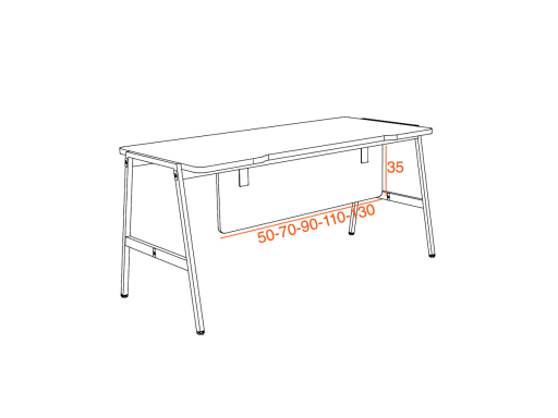 Voile de fond en bois mélaminé pour bureau FLEXY, fabriqué en France