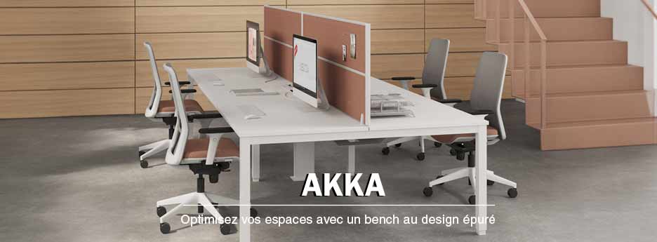 Bureau bench akka 4 personnes 