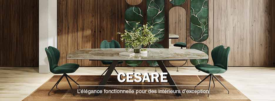 Table extensible CESARE en céramique