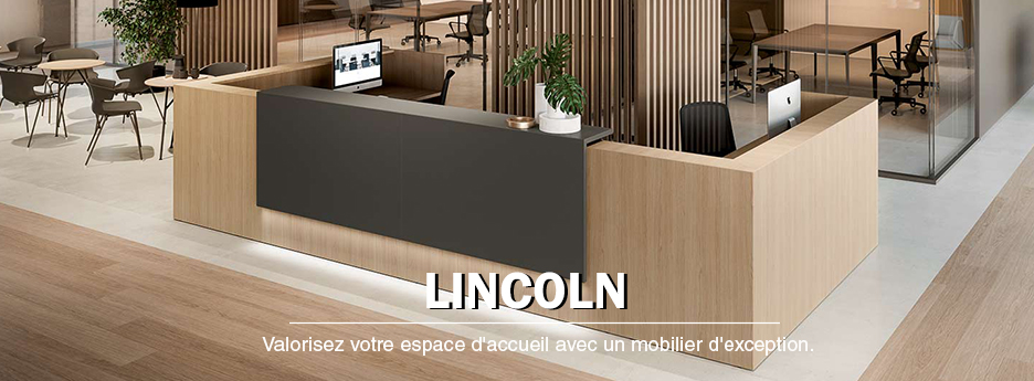 Comptoir d'accueil design LINCOLN