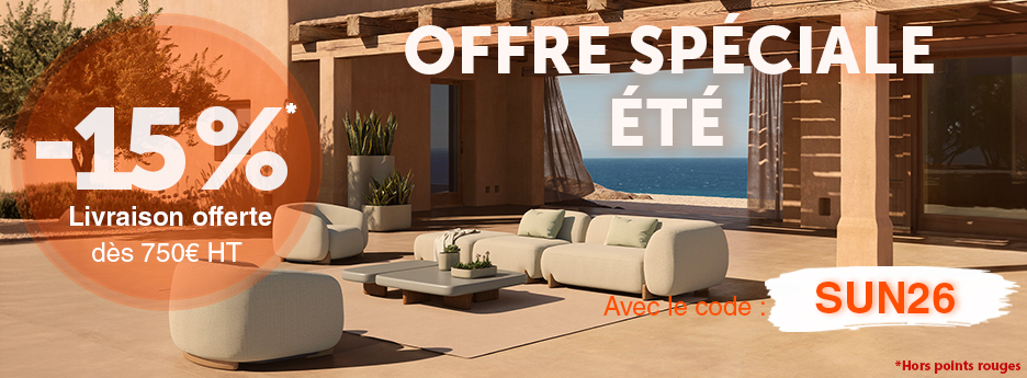 Profitez de -15% supplémentaires sur tout le site avec le code SUN26