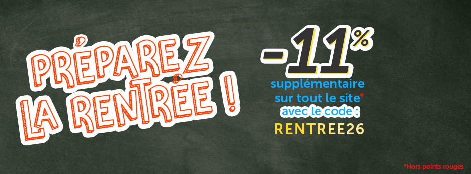 Préparez la rentrée avec -11% 