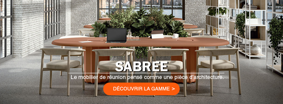 Table de réunion SABREE au design sculptural