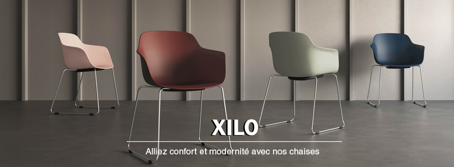 Élevez votre espace avec les 2 chaises polyvalentes XILO